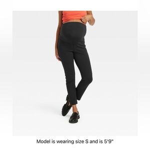 Ingrid & Isabel Black Maternity Work Pants